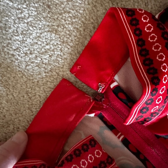 Vintage handmade polyester dress - Picture 5 of 6